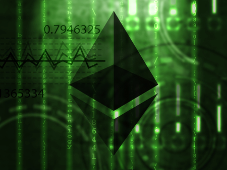 Cryptocurrency practical payment concept with Ethereum