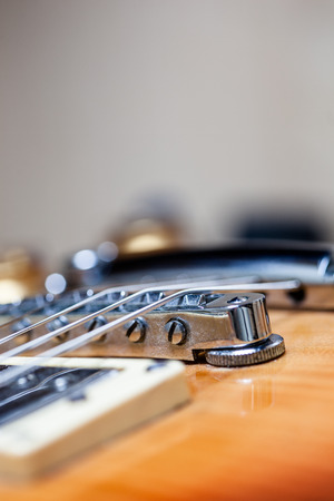 Vintage Heavy Relic Electric Guitar Close upの写真素材