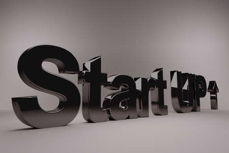 Start Up business concept with letters, sign start-up!の写真素材