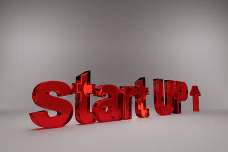 Start Up business concept with letters, sign start-up!
