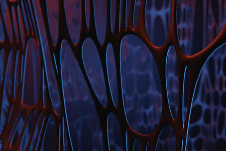 Abfstract futuristic business background wallpaper, natural net shapes, 3D rendering