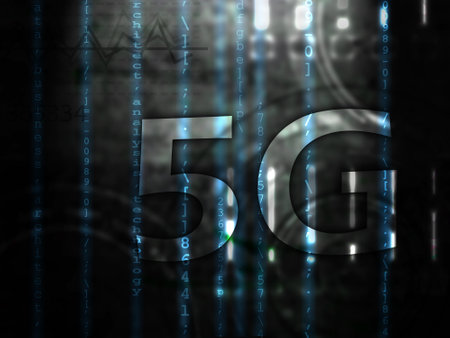 New 5th generation of internet, 5G network wireless with High speed connection online gaming,...