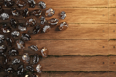 A genuine diamonds, cut and clean. Rare and expensive. DIamonds backgroundの写真素材