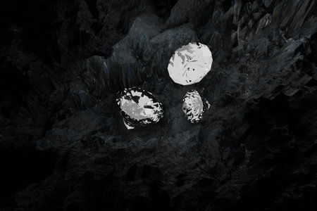A genuine diamonds, cut and clean. Rare and expensive. DIamonds backgroundの写真素材