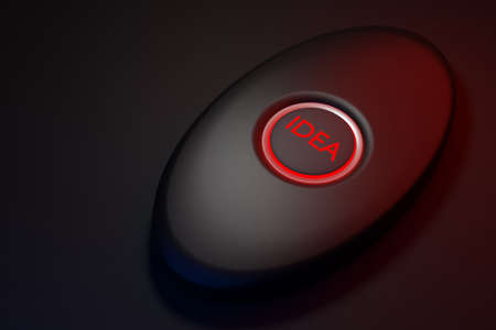Button and word idea - business conceptの写真素材