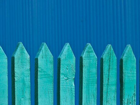 wooden fenceの写真素材