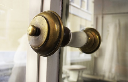 Detail of a round bass handle doorの写真素材