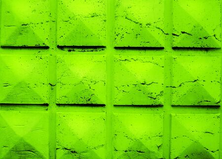 Detail of a modern green wallの写真素材