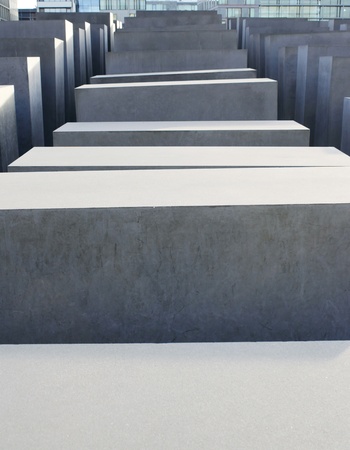 Photo detail of the Holocaust Memorial Monument in Berlin designed by Peter Eisenman, December 1th 2011のeditorial素材