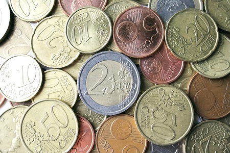 Photo detail of  European coinsの写真素材