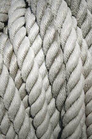 Closeup of boat rope as texture background