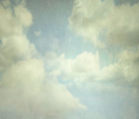 Beautiful abstract background detail of clouds in a vintage styleの写真素材