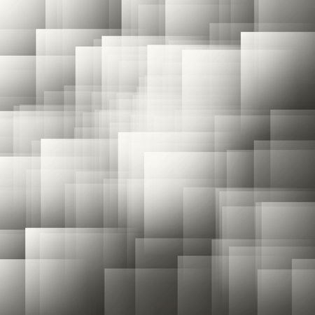 Abstract background of squares and rectangles shapes in nuance from dark grey to white colorの写真素材