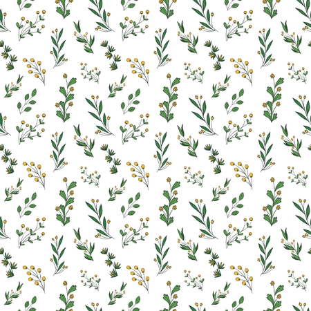 Lear Pattern Background Green Seamless Repeatのイラスト素材