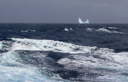 iceberg in the ocean melting in the seaの写真素材