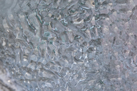 transparent ice surface of ice from the glacier in antarctica