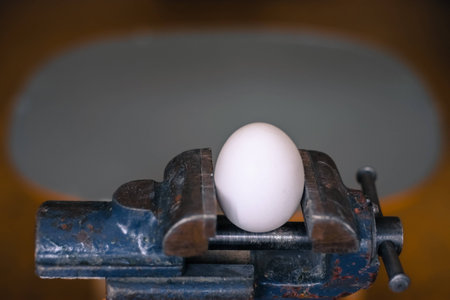 manufacture of ideal forms in the form of eggsの写真素材