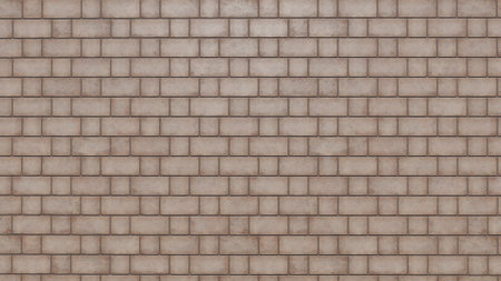 Light pink brick wall surface texture as background imageの写真素材