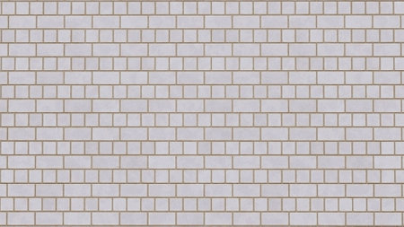 White brick wall surface texture as background image.の写真素材