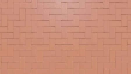 Red brick tile wall surface texture image as background.の写真素材