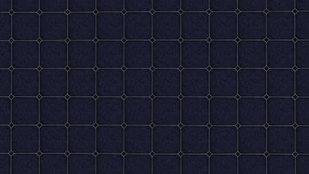 Seamless patterned background in dark blue colors. Geometric abstract patterned background.の写真素材