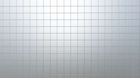 Square shaped white toilet tiles with smooth and reflective surface texture as background image.の写真素材