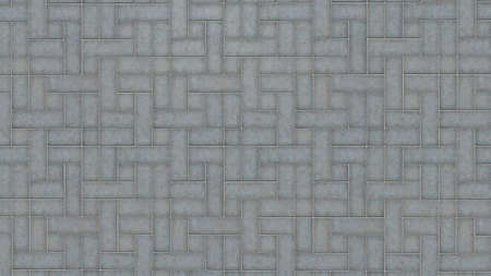 Brick pavement floor surface texture as background image.の写真素材