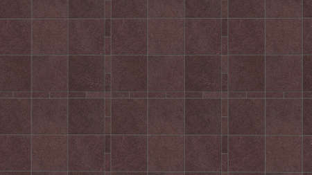 Dark brown tiles with square shape floor surface texture as background image.の写真素材