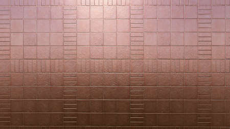 Background of brown brick wall texture. 3d rendering, 3d illustration.の写真素材