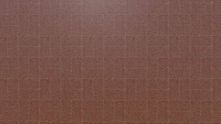 Brown ceramic tile wall texture background. 3d rendering, 3d illustration.の写真素材