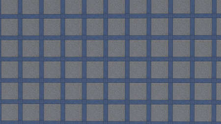 blue checkered fabric texture useful as a background - 3d renderの写真素材