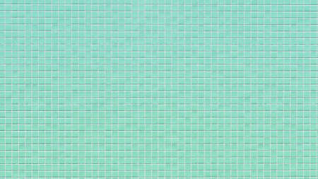 Green tile wall background. Seamless pattern. Vector illustration.の写真素材