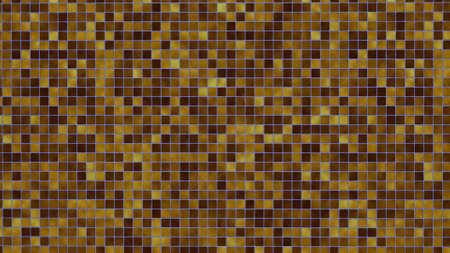 Abstract background with a mosaic of squares in brown colors. Texture.の写真素材