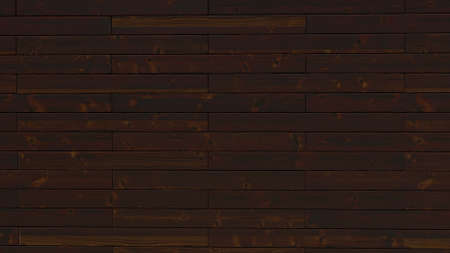 Old brown wooden wall. Seamless texture. 3d renderの写真素材