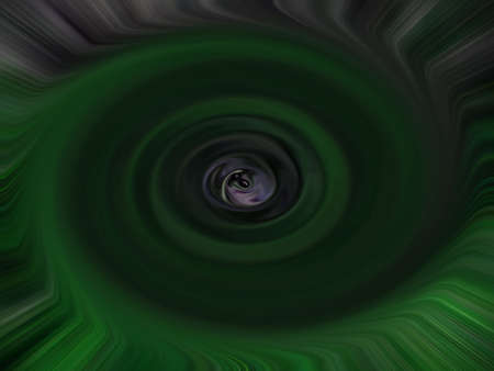 Green Color Dark Round Background Or Backdrop Design. Illusion Theme