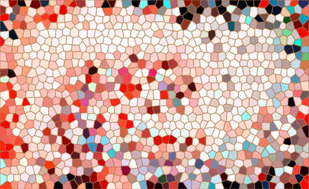 Beautiful Multicolored Wall Tiles Or Mosaic Illustration Backdrop Designの写真素材