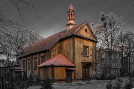 St. Joseph's Church in the city of Lodz - Polandの写真素材