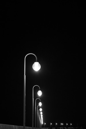 lanterns at night