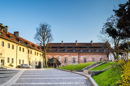 The Benedictine abbey in Tyniec together with the church of St. Peter and Saint Paul - Benedictine abbey in Tyniec in the southwestern part of Krakow, Polandの写真素材