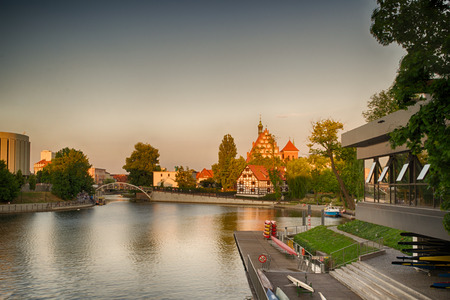 Historic old town in the city of Bydgoszcz, Poland