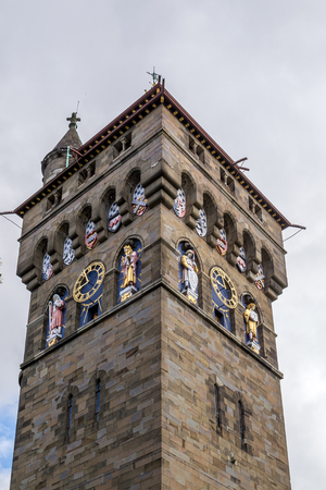 Medieval castle in Cardiff, Walesのeditorial素材