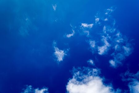 Sunny sky with white clouds.の写真素材