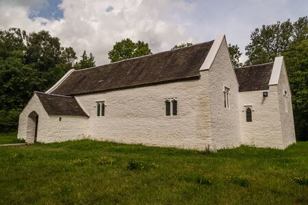 Walisian rural buildings in a natural setting.の写真素材
