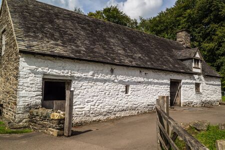 Walisian rural buildings in a natural setting.の写真素材
