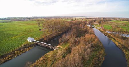 Bridge on a small river, Poland.