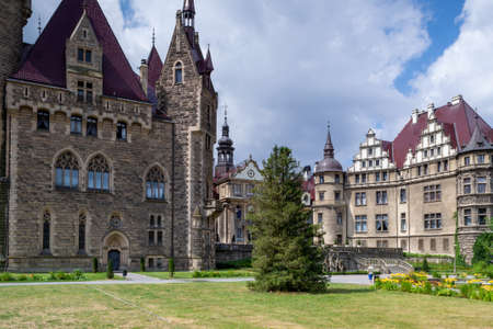 Palace in Moszna - a historic residence located in the village of Moszna, in the Opolskie...