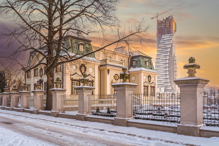 The tallest skyscrapers in RzeszÃ³w, Poland.の写真素材