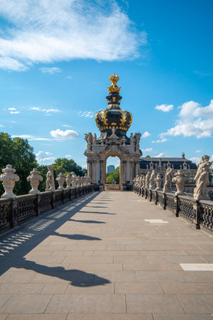Historic city center of Dresden, Germany.の写真素材