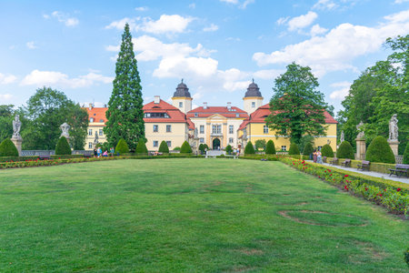 Ksiaz Castle, the third largest castle in Poland.の写真素材