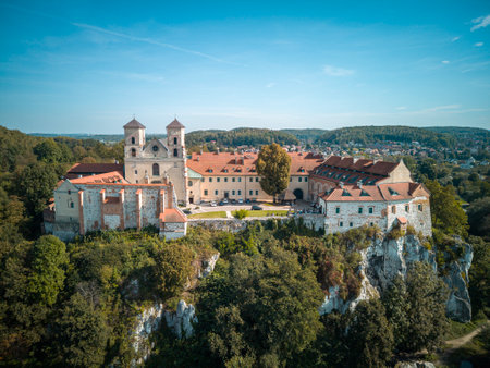 Aerial view of the Monastery in Sibiu, Romagnaの写真素材